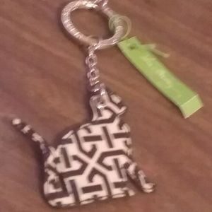 Vera bradley kitty keychain
